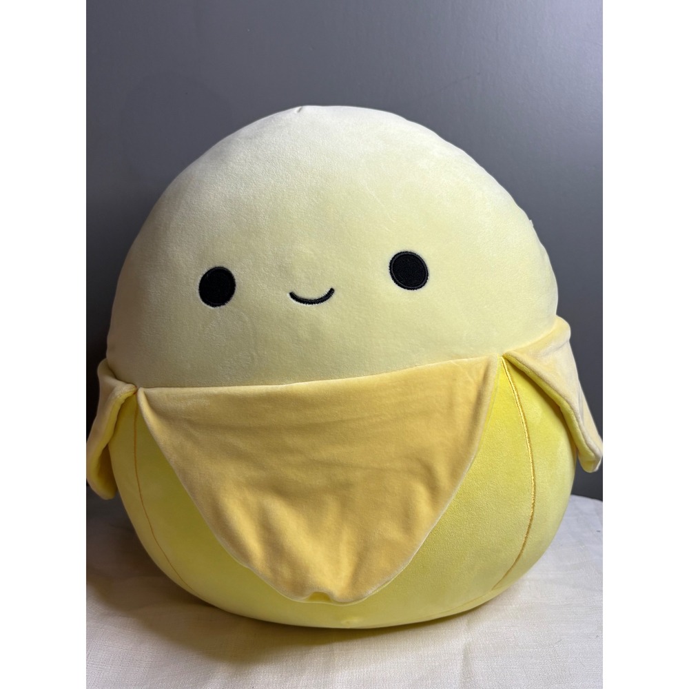 Squishmallows Junie the Banana 12 Inch Yellow Fruit Plush Toy Kellytoy